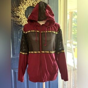 Victoria Secret Pink full zip mesh campus jacket size XS could fit larger.
